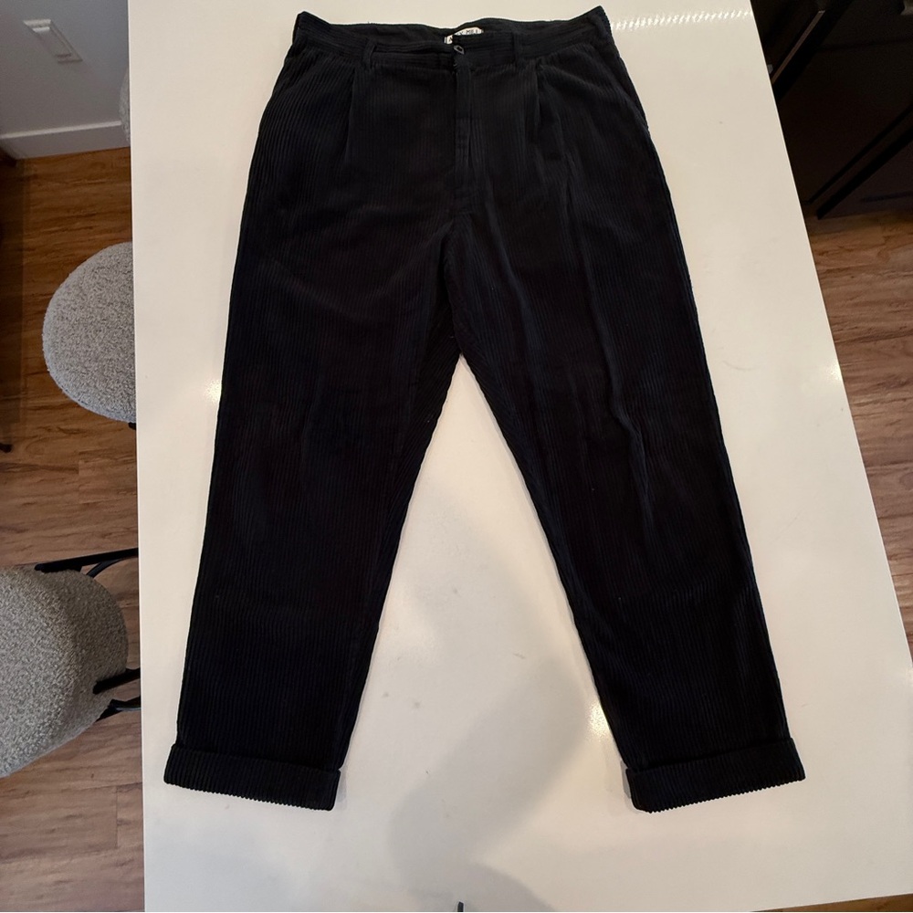 Alex Mill Black Corduroy Pants Straight Fit